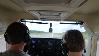 Cessna 182 startup-takeoff at KPUJ