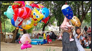 Balonku Ada  Lima - Potong Bebek Angsa 🧡Balon Karakter 🧡Lagu Anak Populer🧡Radit Family