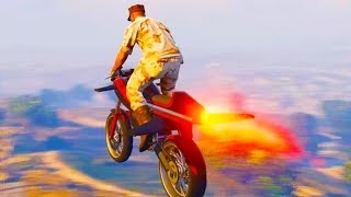 LÉTAJÍCÍ MOTORKA - GTA 5 ONLINE - GunRunning DLC - ZÁBAVNÉ MOMENTY