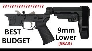 Best Budget 9mm Glock Lower With SBA3 Brace? GX-9 PSA Palmetto State Armory Review