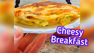 Tortilla Wrap with Eggs and Cheese