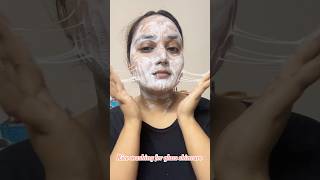 korean Rice Mask Using Anua Rice Cleansing Powder #skincare #koreanskincare #ricemask #glowyskin