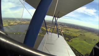 2013-09-14 - Bethany and I go up in a 1929 Curtiss Travelair Biplane at Faribault Airfest