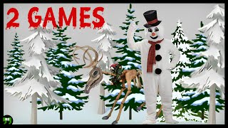 Two Christmas Horror Games ~ Happy Snowman & The Cabin ~ Indie Horror Games