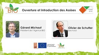 Ouverture et Introduction des Assises de l’Agriculture Biologique