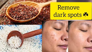 Viral Korean Rice+ Flaxseeds face mask💞.#skincare