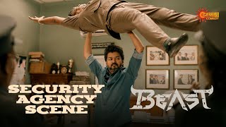 Vijay Security Agency Scene | Beast | Yogi Babu | Redin Kingsley | Sun NXT | Telugu Comedy scene