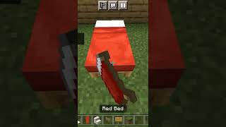 3 Cool Bed Design in Minecraft #shorts