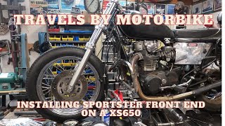 Travels By Motorbike "XS650 with a Sportster front end"