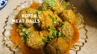 KOFTA  SALAN | MEAT BALLS CURRY  RECIPE BY ASMA AZEEM ..