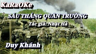 Karaoke Sáu Tháng Quân Trường _ Duy Khánh