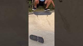 Kickflip over an entire board!! #skate #shorts