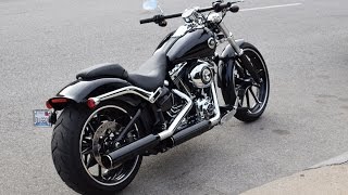 2015 Harley Davidson Breakout - Start up and first ride.