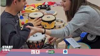 Proiect "Muzica si incluziune" Exercitiu muzicoterapie - Explorare cu instrumentul Djembe