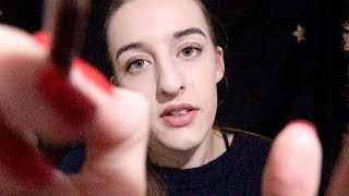 Colouring In Your Face {ASMR} Up close attention | Binaural RP