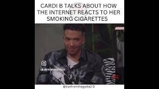 CARDI B TALKS ABOUT HOW THE INTERNET REACTS TO HER SMOKING CIGARETTES WITH #hollywoodunlocked