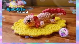 🌺 Amigurumi Ajolote (Axolotl) 🧶 Llavero Tutorial Paso a Paso Crochet