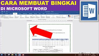 cara membuat bingkai di microsoft word