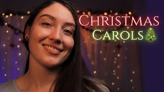 Softly Singing and Reading Christmas Hymns 🎄Christian ASMR