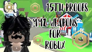 15th Cross Trading Proof || MM2 Weapons For Robux || Caty (Official)