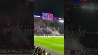 Choreo+pyro FC Basel vs FC Winterthur🔥 02.11.2024