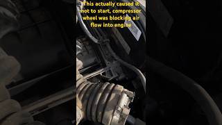 Chevy Cruze diesel turbo failure caused no start. #dieselengine #diesel repair#diesel #chevy