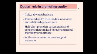 Doula Integration - Provider Webinar 06 21 23