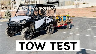 Honda Pioneer 1000-5 TOW TEST!! *SURPRISING*