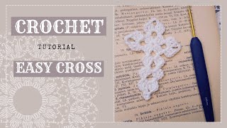 CROCHET CROSS ♥ How to crochet a cross applique ♥ Tutorial for easter crochet ♥ Handmade easter DIY