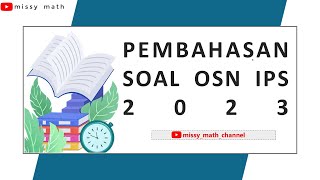 PEMBAHASAN SOAL OSN  IPS SD/MI TAHUN 2023 #osn #olimpiade