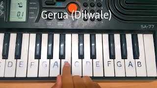 Gerua easy piano tutorial.