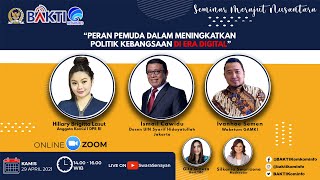 [Webinar] Peran Pemuda dalam Meningkatkan Politik Kebangsaan di Era Digital