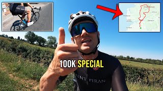 I cycled 1 metre for every youtube subscriber.. *100k special*