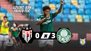 ATLÉTICO-GO 0 X 3 PALMEIRAS | VERDÃO VENCE COM DOIS DE LUIZ ADRIANO | MELHORES MOMENTOS | 25/10/2020