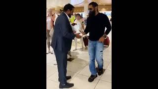 Chiyaan Vikram  entry in Dubai