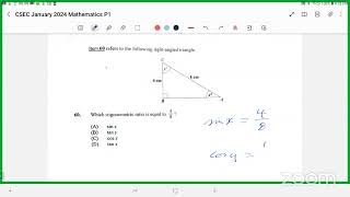 CSEC Maths January 2024 Paper 1 Solution