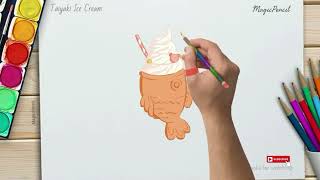 How to draw taiyaki ice cream