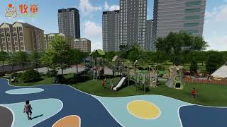 Natural Series Preschool Outdoor Playground