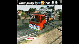 Eicher pickup dj🆚️Train 🚆#bussimulator #bussimulatorindonesia #bussid #ytshorts #viral#shorts #trend