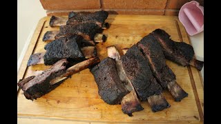 Smoked Beef short ribs on the Dyna-Glo vertical smoker (time laps vid at end) - The Smokehouse EP#12