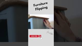 DIY Dollar Tree STICKER Transfers! French Provincial End Table Makeover Furniture Flipping #shorts