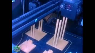 Octoprint timelapse of 40x42mm led holders+stands, with threaded M5 inserts+screws