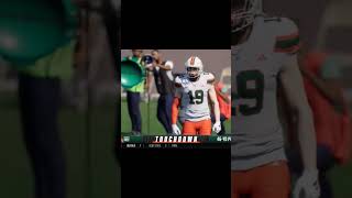 Charles Ricci 2nd pick 6 of season! #collegefootball25 #collegefootball #miamihurricanesfootball