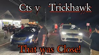 CTS V VS JEEP TRACKHAWK.......BMW RUN!!!