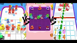 ⭐Merge Number Cube Monster Run ⭐VS ⭐Number Master Run ⭐VS ⭐⭐ Merge Alphabet Lore ⭐⭐⭐⭐