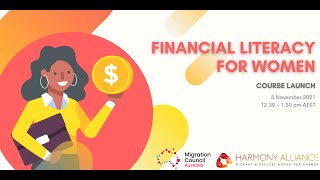 Financial Literacy for Women Course Launch