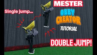 Obby Creator: How to make a working double jump system!