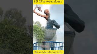 15 November Birsa Munda jayanti 🏹 status video #viral #trending #shorts #adivasi ❤️💟#birsa_munda 🏹