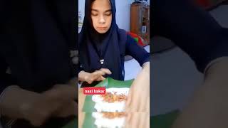 segampang itu bikin nasi bakar #youtubeshorts #zafira #asmr