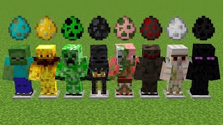 which mob armor survive longer vs Mobs in Minecraft